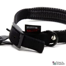 Martin Sellier necklace - length 23-29 cm - width 1.5 cm - black