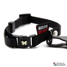 Collier Martin Sellier - longueur 30-45 cm - largeur 1.5 cm - noir
