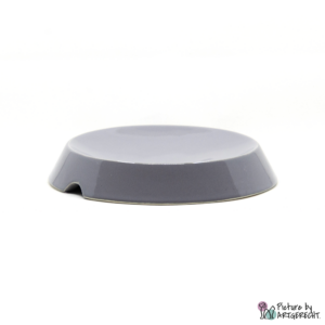 Miaustore Keramik Futternapf - DM 14 cm / H 3 cm - Grau
