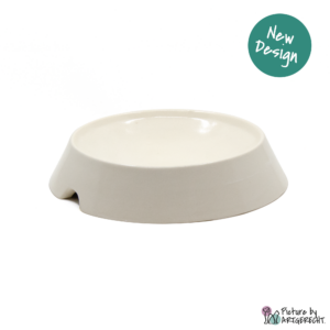 Miaustore Keramik Futternapf - DM 14 cm / H 4 cm - Milch