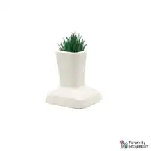 Miaustore cat grass vase incl. soil & seeds for drinking fountain STANDARD - milk
