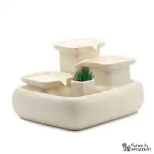 Miaustore cat grass vase incl. soil & seeds for drinking fountain STANDARD - milk