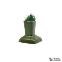 Miaustore Vase d'herbe à chat avec terreau et graines pour fontaine STANDARD - Vert mousse