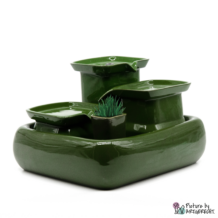 Miaustore Katzengrasvase inkl. Erde & Samen für Trinkbrunnen STANDARD - Moosgrün