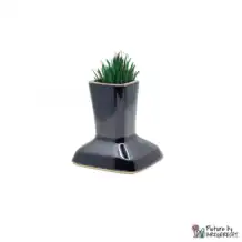 Miaustore cat grass vase incl. soil & seeds for drinking fountain STANDARD - Black