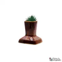 Miaustore Vase d'herbe à chat avec terreau et graines pour fontaine STANDARD - Noyer