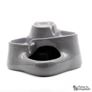 Miaustore ceramic drinking fountain MINI - 1.2 l - gray