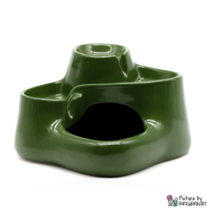 Miaustore Keramik Trinkbrunnen MINI - 1.2 l - Moosgrün