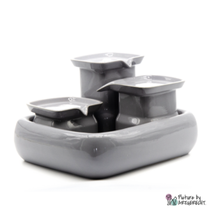 Miaustore fontaine en céramique STANDARD - 3.4 l - Gris