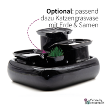 Miaustore fontaine à eau en céramique STANDARD - 3.4 l - noir