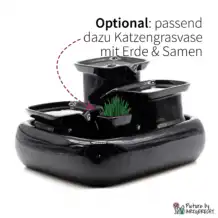 Miaustore ceramic drinking fountain STANDARD - 3.4 l - black