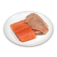 MjAMjAM Juicy Chicken & Wild Salmon - 125 g