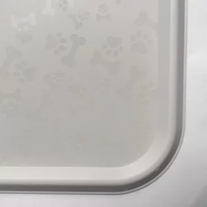Tapis rectangulaire robuste pour gamelle - Crème