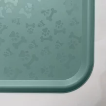 Tapis rectangulaire résistant pour écuelle - bleu clair