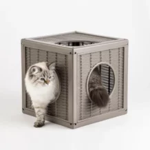 QUBLO Modular play cave for cats - Taupe