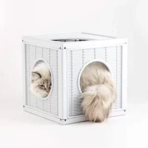 QUBLO Modular play cave for cats - Light gray
