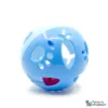 Palla da gioco con morsetto - diametro circa 10 cm - blu/rosa