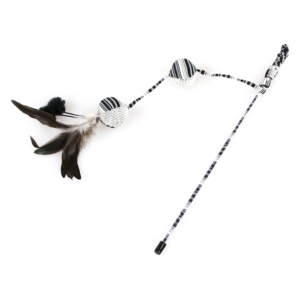 SwissPet Katzenspielangel mit Bällen und Federn