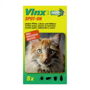 Vinx With neem - SPOT-ON - Cat - 5x1 ml