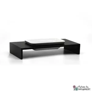 WOLTERS Meshidai Siam - gamelle en céramique sur support de plaque MDF - noir