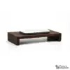WOLTERS Meshidai Siam True - Ceramic bowl on wooden frame - Walnut/Brown