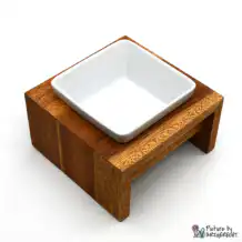 WOLTERS Meshidai Siam True - Ceramic bowl on wooden frame