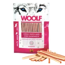 WOOLF Enten und Dorsch Sandwich Streifen - 100 g