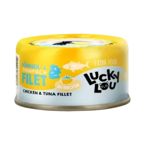 Lucky Lou EXTRA FOOD Chicken & Tuna Fillet in Broth - 70 g