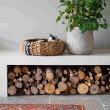 DISTRICT 70 COCOON - Stylish cat bed made of natural wickerwork