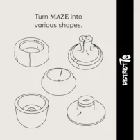 DISTRICT 70 MAZE - Faltbares Katzenbett aus Karton