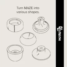 DISTRICT 70 MAZE - Foldable cardboard cat bed