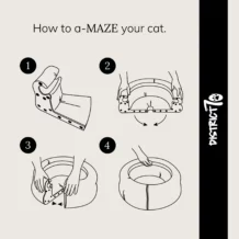 DISTRICT 70 MAZE - Foldable cardboard cat bed