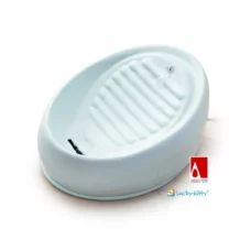 Lucky-Kitty ceramic drinking fountain - pastel blue