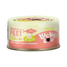 Lucky Lou EXTRA FOOD Thunfischfilet mit Shrimps in Jelly - 70 g