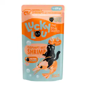 Lucky Lou GEFLÜGEL & SHRIMPS mit Preiselbeeren – 125 g