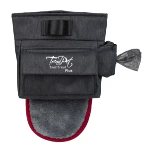 TrendPet TwinTreat PLus - Borsa per spuntini intelligente con cintura e asciugamano