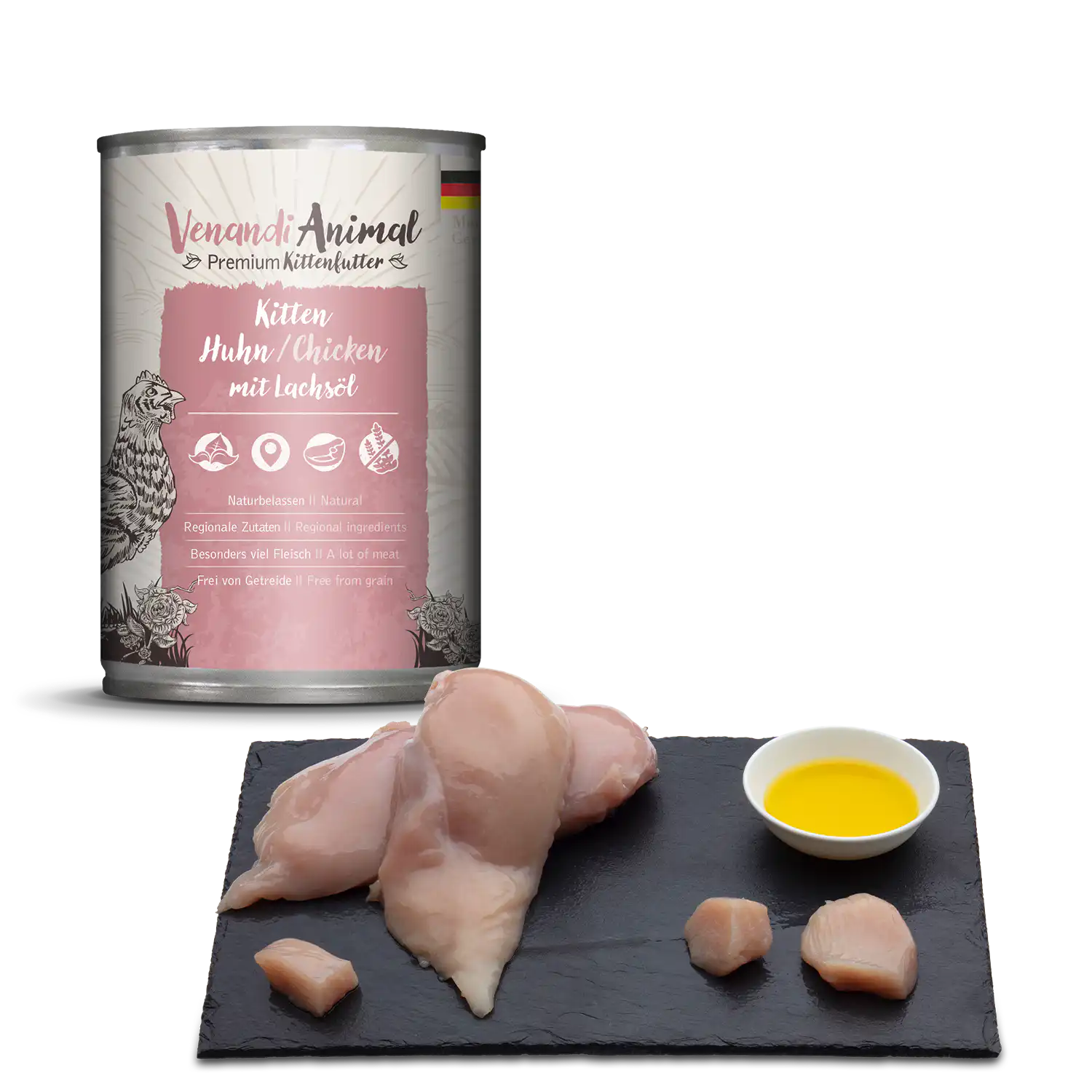 Venandi Animal KITTEN - Huhn - 400 g - immagine 2
