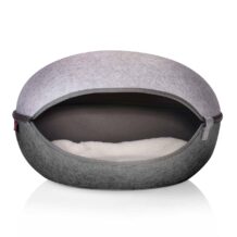 CanadianCat Nid pour chat - Gris clair / Gris foncé