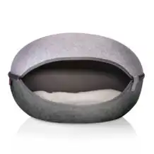 CanadianCat cat nest - light gray / dark gray