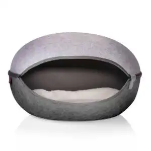 CanadianCat Nid pour chat - Gris clair / Gris foncé
