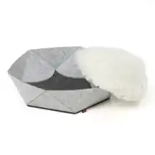 CanadianCat Panier pour chat "Zoey" - Gris clair
