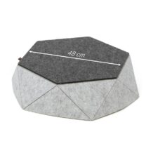 Cestino per gatti CanadianCat "Zoey" - Grigio chiaro