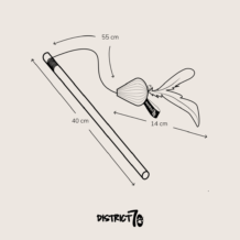 DISTRICT 70 SMASH - Play rod with bell - White