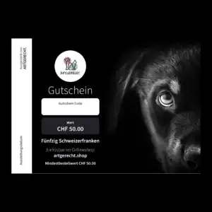 Bon cadeau avec chien CHF 50.00