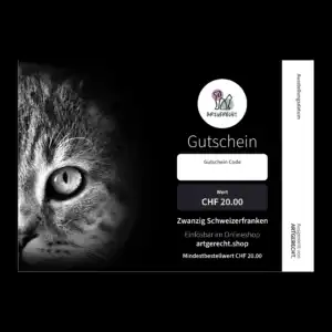 Bon cadeau avec chat CHF 20.00
