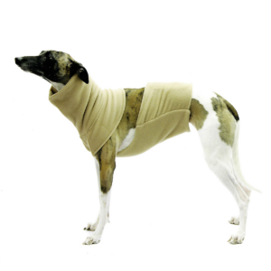 FASHION DOG Nacken- und Bauchwärmer für Windhunde - Beige - 65-70 cm