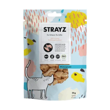 STRAYZ Snack - Lachs gefriergetrocknet - 35 g
