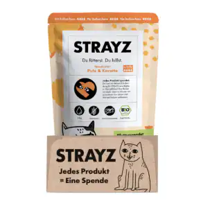 STRAYZ Tacchino e carote in salsa - 85 g