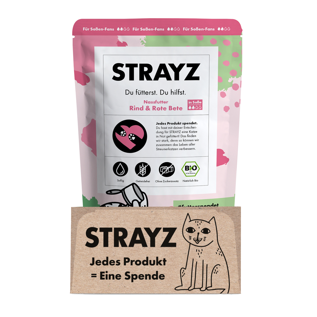 STRAYZ Beef & beet in sauce - 85 g