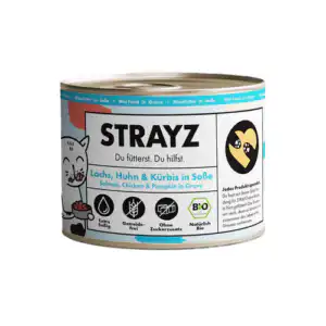 STRAYZ salmon, chicken & pumpkin in sauce - 200 g